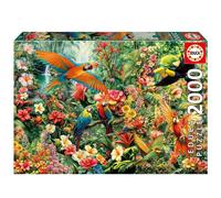 Puzzle 2000 pièces Educa Oiseaux d'Amazonie 96 x 68 cm Jungle Bleu