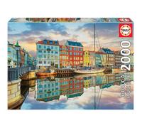 Educa - Puzzle de 2000 pièces pour Adultes | Puerto de Copenhague. Mesure : 96 x 68 cm | Inclut Fix Puzzle pour accrocher Le Puzzle Une Fois Fini | À partir de 14 Ans (19278)