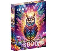 Puzzle 2000 pièces ENJOY - Chouette fluo (Enjoy-2234)