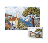 Puzzle 2000 Pièces Europe Puzzle Petite ville,Puzzles Bois Adulte avec Boîte Cadeau,Loisirs Créatifs Adultes DIY Activite Manuelle,Cadeau Anniversaire Homme Femme,Décoration Intérieure,99x70cm,p121t