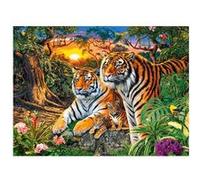 Puzzle 2000 pièces : Famille Tigres