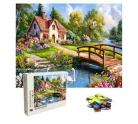 Puzzle 2000 Pièces Ferme, Puzzle Adulte Bois, Impossible Classique Jigsaw Puzzles Paysage, Jeu D'adresse pour Toute la Famille, Puzzles Coloré Jeu de Ponte, Decoration et Cadeau 99.5 X 70.5 cm 8p-351