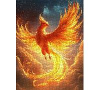 Puzzle 2000 Pièces, Feu Phoenix Adultes Puzzle, Classique Jigsaw Puzzles, Défi Impossible, Jeu D'adresse pour Toute la Famille, Jeu Éducatif Puzzles, Décoration de la Maison DX0YL4-469