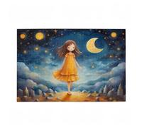 Puzzle 2000 Pieces Fille Puzzle Lune 2000 Pièces Grand Adultes Difficile Jigsaw en Bois avec Boîte Cadeau, Challenge Impossible Créatif Jeu pour Adulte, Decoration Maison, Cadeau Femme 99x70cm D-738