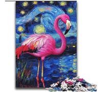Puzzle 2000 pièces Flamingo Night Sky pour Adultes, Anti-Stress, Vacances à la Maison, Passe-Temps, Amour Entre Couples (70x100cm)