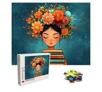 Puzzle 2000 Pièces Fleur, Puzzle Adulte Bois, Impossible Classique Jigsaw Puzzles Livre, Jeu D'adresse pour Toute la Famille, Puzzles Coloré Jeu de Ponte, Decoration et Cadeau 99.5 X 70.5 cm 8p-293