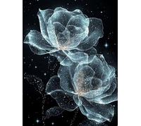 Puzzle 2000 Pièces, Fleurs Blanches Transparentes Adultes Puzzle 2000, Classique Jigsaw Puzzles, Éducatif Puzzles, Défi Impossible, Jeu D'adresse pour Toute la Famille BXHZW4-56