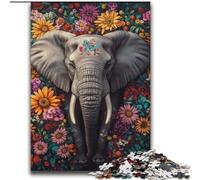 Puzzle 2000 pièces Fleurs d'éléphant pour Adultes et Adolescents, Difficile à réaliser, mais Amusant et Humoristique, Cadeau d'anniversaire, décoration Murale 70x100cm