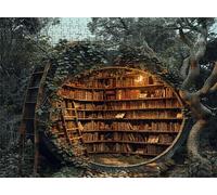Puzzle 2000 Pieces, forêt Librairie Puzzle 2000 Pièces Adultes et Enfants, Casse-tête Artistique de Premium, 99.5x70.5 cm Jeu Classique Puzzles pour Adulte, Decor Maison, Cadeau Femme/Homme s7h-571