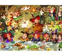 Puzzle 2000 pièces - François Ruyer - Repas Entre Sorcières