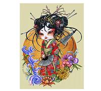 Puzzle 2000 pièces Geisha Japonaise Décoration Classique Kimono Femmes Intelligence éducative Soulagement du Stress Jouet Amusant Jeu Familial Enfants Adultes Défi Puzzle Cadeau 70X100CM