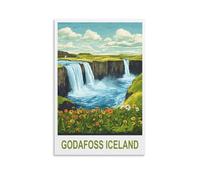 Puzzle 2000 pièces, Godafoss Islande. Puzzle de 2000 pièces en Papier représentant Un Paysage, idéal pour Les Adultes et Les Enfants. Cadeau éducatif. Dimensions : 100 x 70 cm.