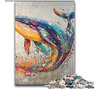 Puzzle 2000 pièces Graffiti Baleine pour Adultes et Adolescents, Jouet éducatif et décompressant pour Anniversaire et Noël (70x100cm)