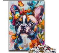 Puzzle 2000 pièces Graffiti Bouledogue Français pour Adultes et Adolescents Relax Games est Un pour Toute la Famille (70x100cm)