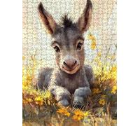 Puzzle 2000 Pièces, Herbe D'âNe Adultes Puzzle, Classique Jigsaw Puzzles, Défi Impossible, Jeu D'adresse pour Toute la Famille, Jeu Éducatif Puzzles, Décoration de la Maison DX0YL4-607
