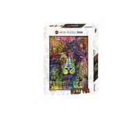 Puzzle 2000 pièces - HEYE - Lion's Heart - Animaux - Adulte - Bleu