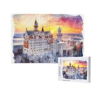 Puzzle 2000 Pièces Hiver Puzzle Église Motifs,Puzzles Bois Adulte avec Boîte Cadeau,Loisirs Créatifs Adultes DIY Activite Manuelle,Cadeau Anniversaire Homme Femme,Décoration Intérieure,99x70cm,p918t