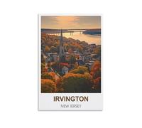 Puzzle 2000 pièces, Irvington New York, Puzzle Classique 3D à Monter soi-même, Jouet en Papier, Cadeau Unique, Culture résidentielle, 100 x 70 cm