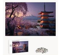 Puzzle 2000 Pièces - Japon & Paysage - Puzzle en Bois Durable avec Lettres au Dos - Jeu sans Poussière avec Affiche - Modèle pour Collectionneurs et 14 Ans et Plus (70 x 100 cm) P3#333