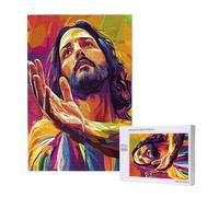 Puzzle 2000 Pieces Jésus Grand Puzzle Classiques en Bois pour Adultes, Jeux Amusants/Colorés/Impossible/Difficiles, Cadeau d'anniversaire de Festivals pour la Famille Amis Cadeaux, Homme M-1627