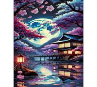 Puzzle 2000 pièces Jeux éducatif Défi Jouets Nuit du Jardin Japonais Puzzles Classiques Puzzle DIY Cadeaux de l'art de la Décoration Moderne