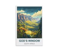 Puzzle 2000 pièces, La Fenêtre de Dieu, Afrique du Sud. Puzzle 2000 pièces pour Adolescents et Enfants. Jeu de réflexion Stimulant. 100 x 70 cm.