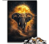 Puzzle 2000 pièces La Lune et l'Éléphant : Un Jeu Stimulant et Familial idéal comme Cadeau pour Toute la Famille 70x100cm