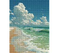 Puzzle 2000 Pièces, La Mer Verte Adultes Puzzle 2000, Jeu Éducatif Puzzles, Classique Jigsaw Puzzles, Défi Impossible, Jeu D'adresse pour Toute la Famille, Décoration de la Les Murs FNKL4-673