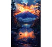 Puzzle 2000 Pieces Lac Montagne Jungle, Jeux éducatif Défi Jouets Puzzles Classiques, Parfaitement Emboîtable Lettres au Dos, pour Vous Faciliter Le Travail pour Hommes Femmes Plus âgés 100 x 70 cm