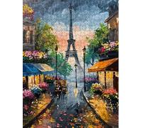 Puzzle 2000 Pièces, Lampadaire Tour De Fer à Paris Adultes Puzzle 2000, Jeu Éducatif Puzzles, Classique Jigsaw Puzzles, Défi Impossible, Jeu pour Toute la Famille, Décoration de la Les Murs FNKL4-11
