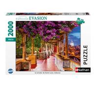 Nathan - Puzzle 2000 pièces - Le Mirador de Santa Luzia, Lisbonne - Adultes et Enfants dès 14 Ans - Puzzle de qualité supérieure - Encastrement Parfait - Collection Évasion - 12001534