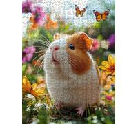 Puzzle 2000 Pièces, Le Papillon Hamster Adultes Puzzle, Classique Jigsaw Puzzles, Défi Impossible, Jeu D'adresse pour Toute la Famille, Jeu Éducatif Puzzles, Décoration de la Maison DX0YL4-131