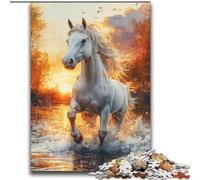 Puzzle 2000 pièces Licorne à l'aquarelle, Jeux éducatifs, décoration d'intérieur, Cadeau d'anniversaire, Art Mural (70x100cm)