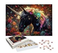 Puzzle 2000 Pièces Licorne, Puzzle 2000 Pièces Adultes et Enfants, Puzzles Bois avec Une Boîte d'emballage Exquise, Jeu Éducatif Puzzles Fleur, Decoration Maison, Cadeau Femme, Cadeau Homme, -7583