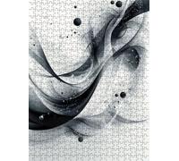 Puzzle 2000 Pièces, Lignes Noires Et Blanches Adultes Puzzle, Classique Jigsaw Puzzles, Défi Impossible, Jeu D'adresse pour Toute la Famille, Jeu Éducatif Puzzles, Décoration de la Maison DX0YL4-313