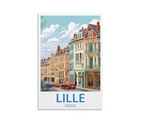 Puzzle 2000 pièces, Lille, France. Puzzle Classique pour Enfants, Puzzle Stimulant et Difficile pour Adultes et Adolescents, 100 x 70 cm.