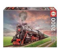 Puzzle 2000 Pièces Locomotive à Vapeur au Thème Trains Educa Multicolore Multicolore G