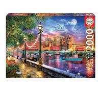Puzzle 2000 pièces Londres au coucher du soleil - EDUCA