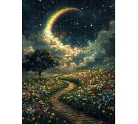 Puzzle 2000 Pièces, Lune ColoréE Adultes Puzzle 2000, Classique Jigsaw Puzzles, Jeu Éducatif Puzzles, Défi Impossible, Jeu D'adresse pour Toute la Famille, Décoration de la Les Murs BXHZW4-126