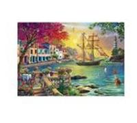 Puzzle 2000 pièces - Magnifique coucher de soleil dans la ville multicolore G