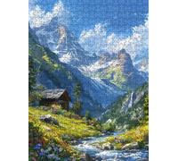 Puzzle 2000 Pièces, Maison Bois ForêT Adultes Puzzle 2000, Jeu Éducatif Puzzles, Classique Jigsaw Puzzles, Défi Impossible, Jeu D'adresse pour Toute la Famille, Décoration de la Les Murs FNKL4-886