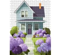 Puzzle 2000 Pièces, Maison De Fleurs Violettes Adultes Puzzle 2000, Jeu Éducatif Puzzles, Classique Jigsaw Puzzles, Défi Impossible, Jeu pour Toute la Famille, Décoration de la Les Murs FNKL4-1177