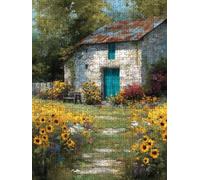 Puzzle 2000 Pièces, Maison De Tournesol Adultes Puzzle 2000, Jeu Éducatif Puzzles, Classique Jigsaw Puzzles, Défi Impossible, Jeu D'adresse pour Toute la Famille, Décoration de la Les Murs FNKL4-1014
