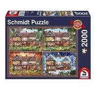 Puzzle 2000 pieces Maison des quatre saisons - Schmidt Neutre G
