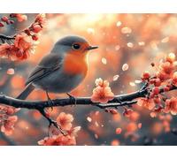 Puzzle 2000 Pieces Moineau Puzzle Adulte 99x70cm, Fleur de Cerisier, n-475 | Puzzles Défiants Jeu éducatif, Jeu D'Adresse Pour Toute La Famille, Activité Familiale Parfaite, Idee Cadeau
