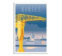 Puzzle 2000 pièces, Monument de Nantes, France. Puzzle en Bois 2000 pièces, Jouet éducatif pour Adultes et Enfants, Jeu de détente Familial, 100 x 70 cm.