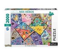 Nathan Puzzle 2000 pièces Les 16 types de Pokémon F