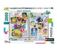 Nathan Puzzle 2000 pièces Scrapbooking Disney - Collection Mes Héros - Dès 14 ans - 87887