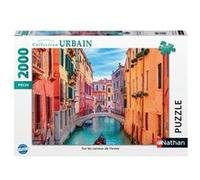 Puzzle 2000 pièces Nathan Sur les canaux de Venise Multicolore G