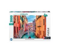 Puzzle 2000 pièces - Nathan - Sur les canaux de Venise - Voyage et cartes - Format idéal pour les passionnés